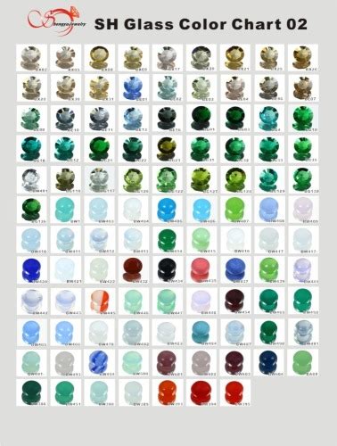 Image result for Spectrum Glass Color Chart