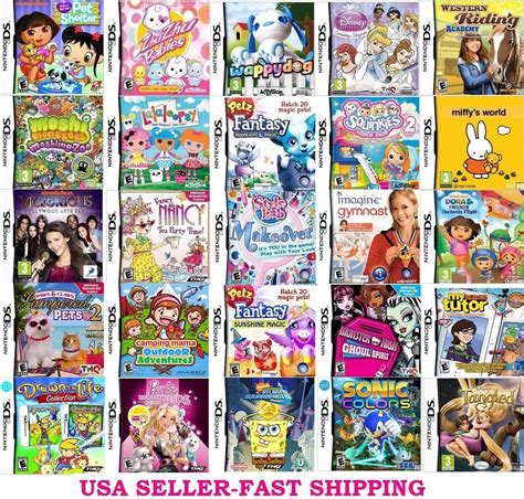 210 nintendo DS games for ds dsi dsi XL or 3DS