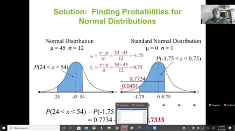 Finding Normal Probability に対する画像結果