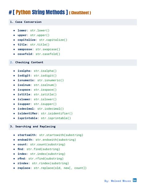 Image result for Python Special Methods Cheat Sheet