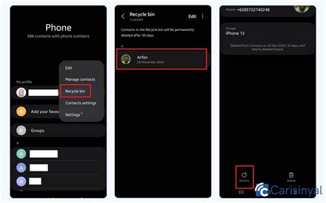 Bildergebnis für Restore Deleted Contacts