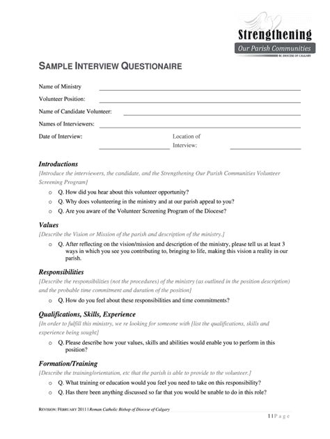 Image result for Interview Questionnaire Form