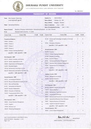 Image result for Transcript of Record Design