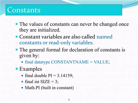 תוצאת תמונה עבור Constant Variable Declaring in Java