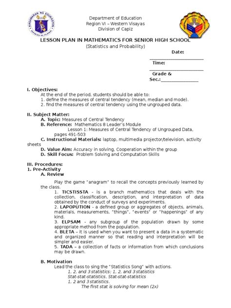 Image result for Example of Demonstration Lesson Plan