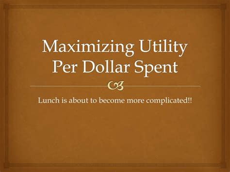 Image result for How to Maximize Utility