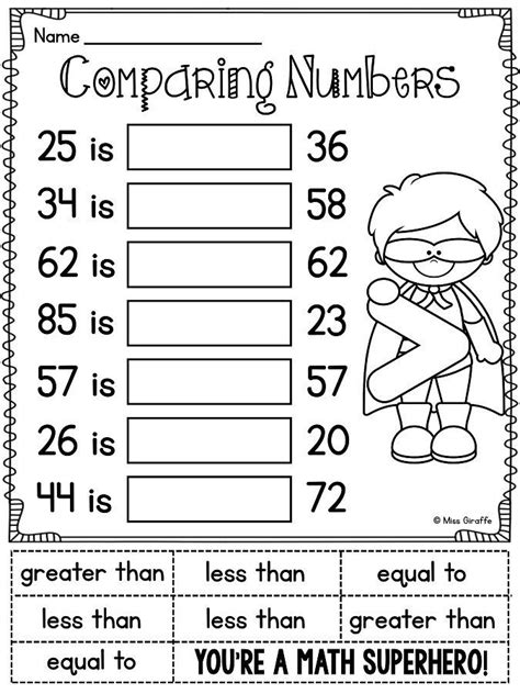 Comparing Numbers for Grade 2 に対する画像結果