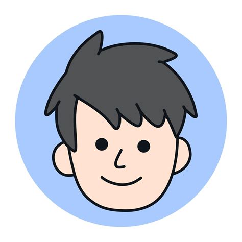 Avatar Man Icon Cartoon. Male Profile Mascot Vector Illustration. Head ...