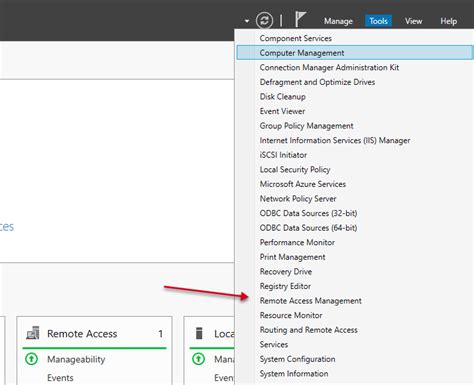 Image result for Remote Access Windows Server Manager