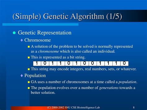 Toradh íomhá ar Genetic Algorithm Solution to Chromosome