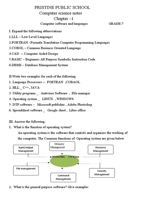 Afbeeldingsresultaten voor Computer Studies Grade 7 Notes