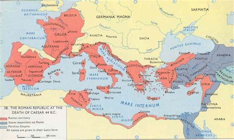 Image result for Roman Empire Map Julius Caesar