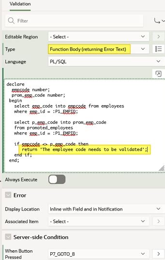Afbeeldingsresultaten voor PL/SQL Expression in Oracle Apex Example