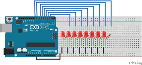 Image result for Arduino Uno with 4 LED