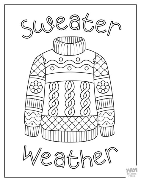 Image result for Coloring Pages Fall/Winter Weather