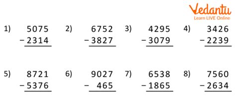 Image result for Problem Solving Subtraction 4 Digits