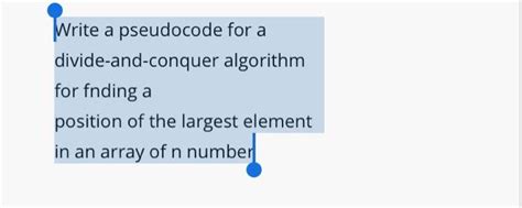 Image result for Divide and Conquer Algorithm in Pseudocode