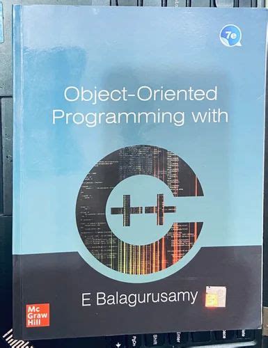 Afbeeldingsresultaten voor Object-Oriented Programming C++ Balagurusamy PDF