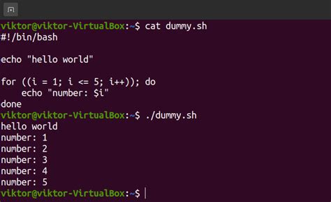 Toradh íomhá ar For Loop in Bash Script