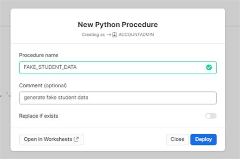 Image result for Snowflake Stored Procedure Python