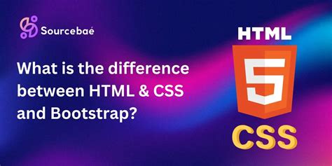 Image result for Difference Between HTML CSS and Bootstrap