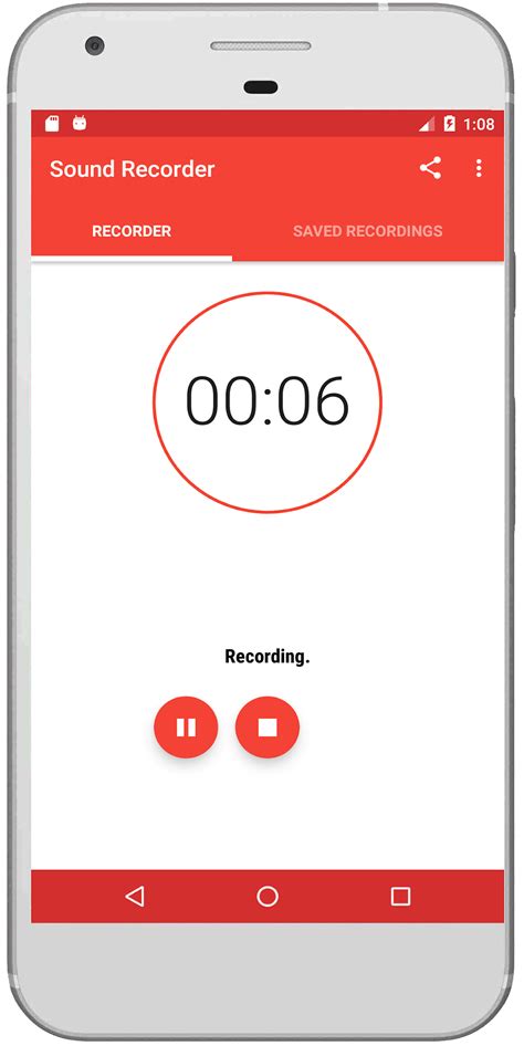Android Material Design Sound Recorder に対する画像結果