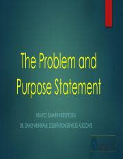 Image result for Problem and Purpose Statement Examples