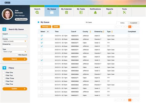 Toradh íomhá ar Work Order Management System User Interface