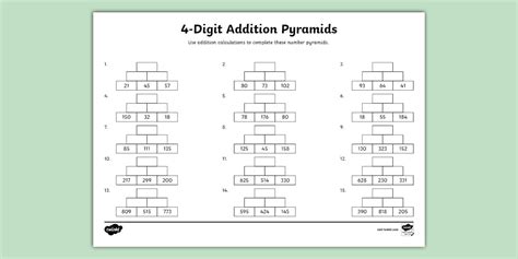4 Digit Math Pyramid に対する画像結果