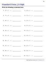 Image result for Standard Form Worksheet PDF