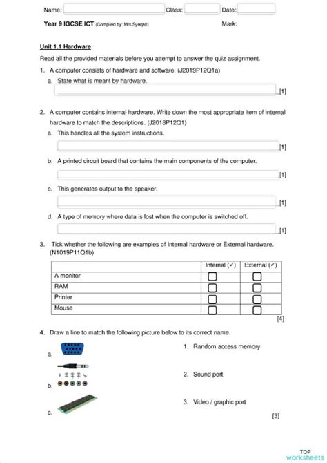 Image result for IGCSE Computer Science Worksheets