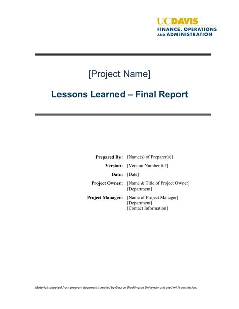 Image result for Simple Lessons Learned Examples