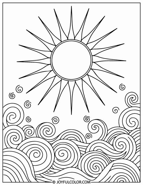 Image result for Abstract Sun Coloring Pages