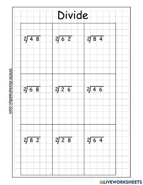 Division of 1 Digit Worksheet に対する画像結果