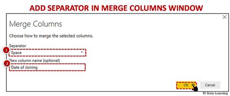 Power Query Merge Columns に対する画像結果