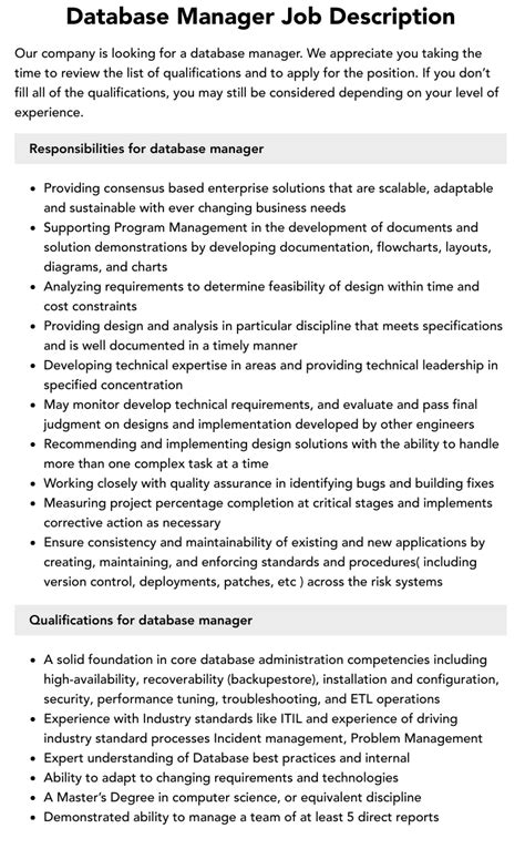 Afbeeldingsresultaten voor Database Manager Jobs