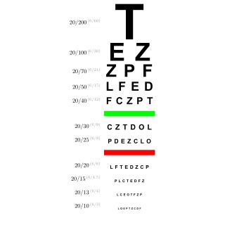 Image result for Visual Acuity Disability Chart