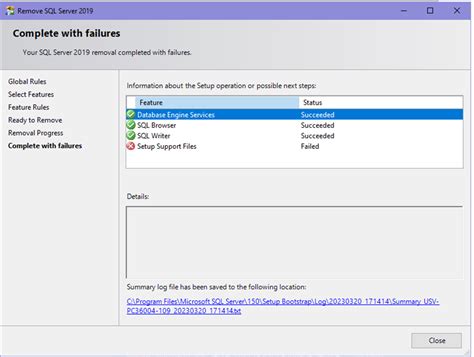 Image result for SQL Uninstall