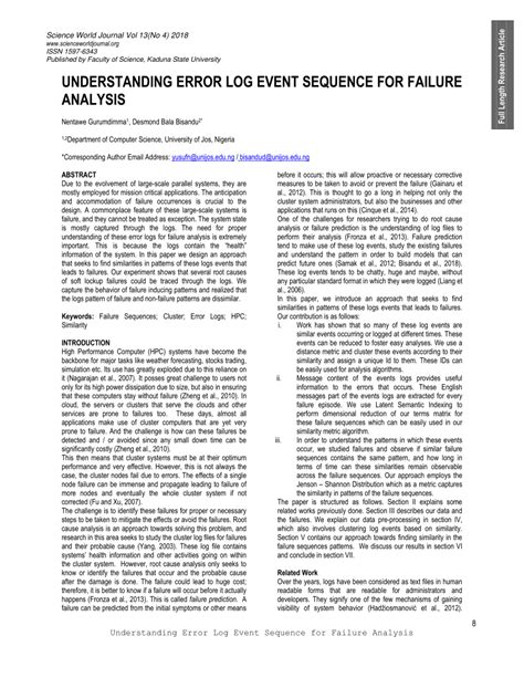 Image result for Understanding an Error Log