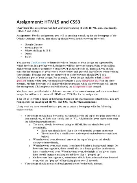 HTML Code Assignment に対する画像結果