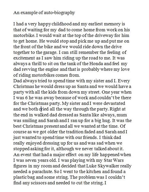 Toradh íomhá ar Personal Life Story Examples