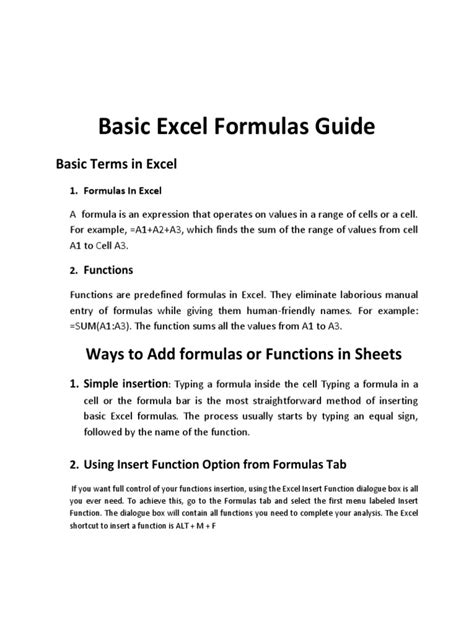 Image result for Excel Fomula Quick Refrence Guide.pdf