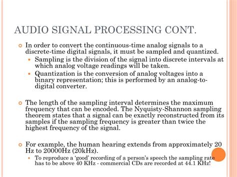 Image result for Audio Signal Processing PPT