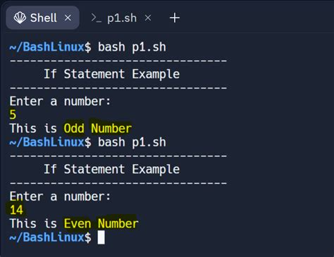 Toradh íomhá ar Shell Script If Then