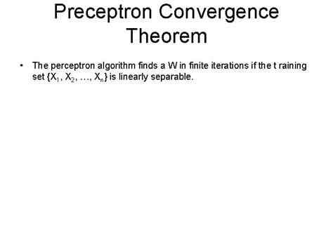 Afbeeldingsresultaten voor Perceptron Convergence Algorithm