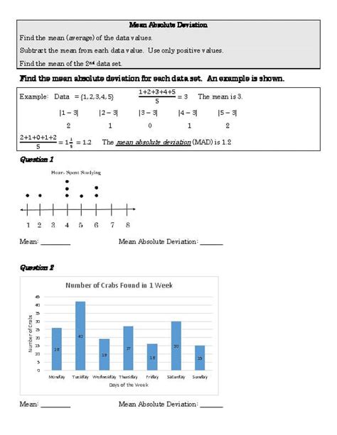 Afbeeldingsresultaten voor Lesson 4 Homework Practice Mean Absolute Deviation Answer Key