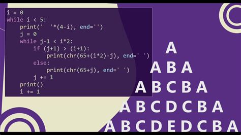 Image result for Alphabet Triangle Pattern in Python