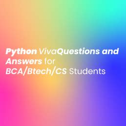 Image result for Problem Solving and Python Programming Viva Questions