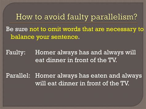 Image result for Faulty Parallel Structure