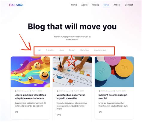 Toradh íomhá ar Image of Menu Tab On Blog